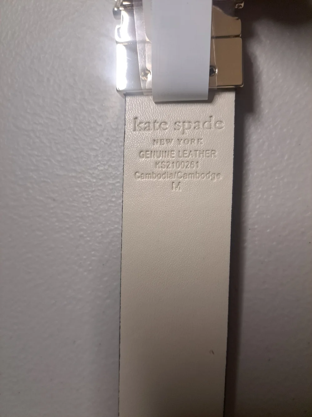 Reversible kate spade Bright Blue Women's Leather Belt with Silver Spade Buckle